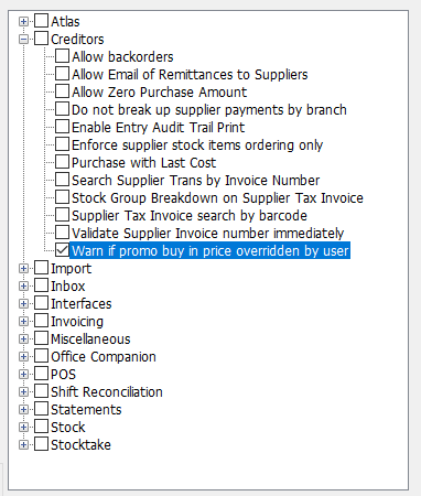 Enabling Buy In Price Override Warnings