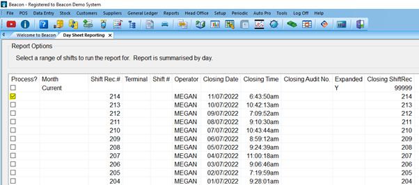 Site Level DSR select shifts