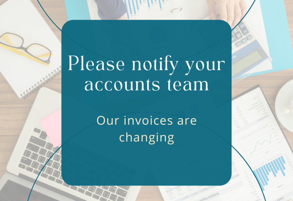 Our invoices are changing